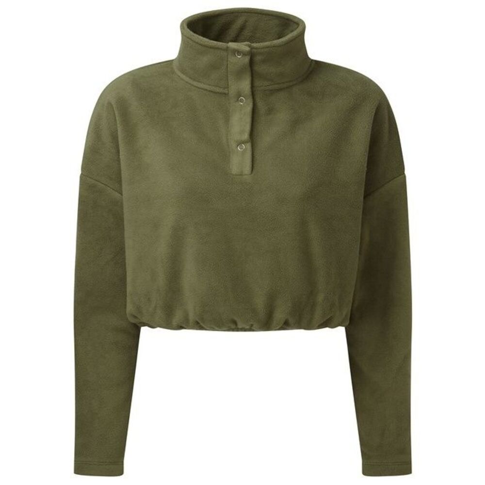 TriDri Womens/Ladies Cropped Fleece Top / Olive